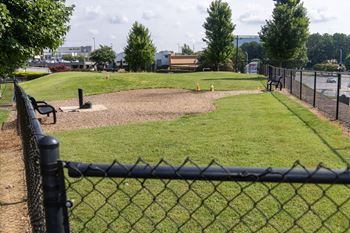 Fenced dog park